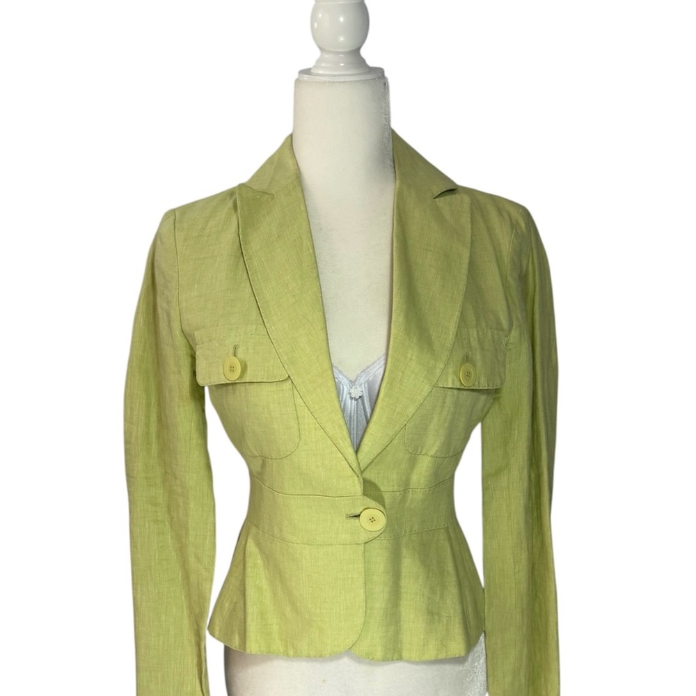 Max Studio Light Green Blazer - image 3